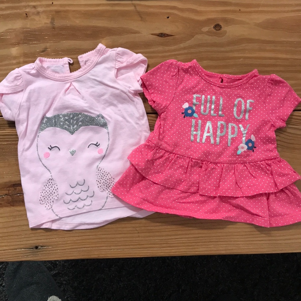 2 baby girl shirts